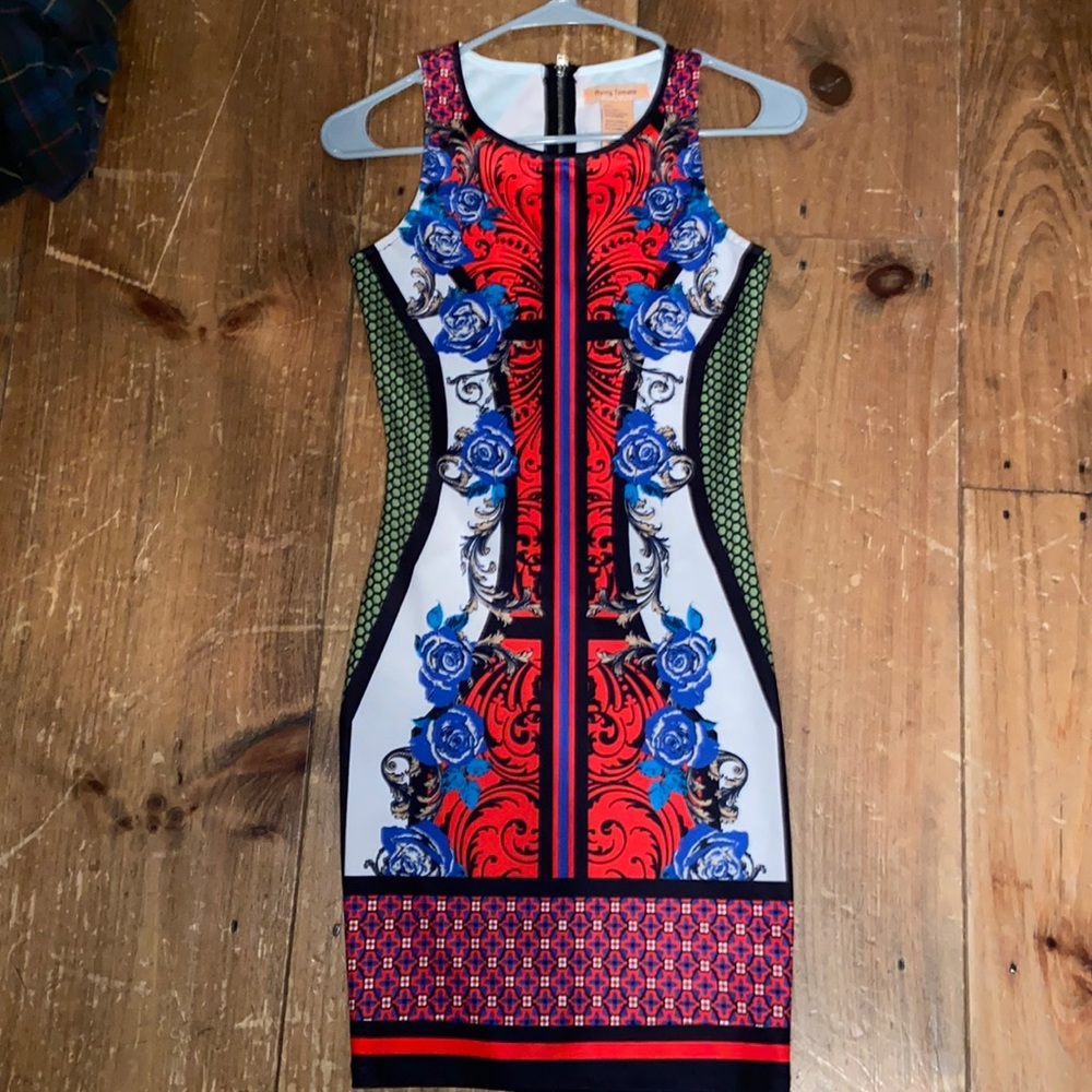 Flying Tomato - Multicolor Tight Professional Dress (Size S)
